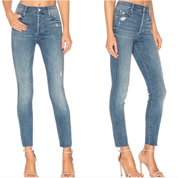 MOTHER The Stunner Ankle Fray Jeans in Graffiti Girl - Picture 2 of 16